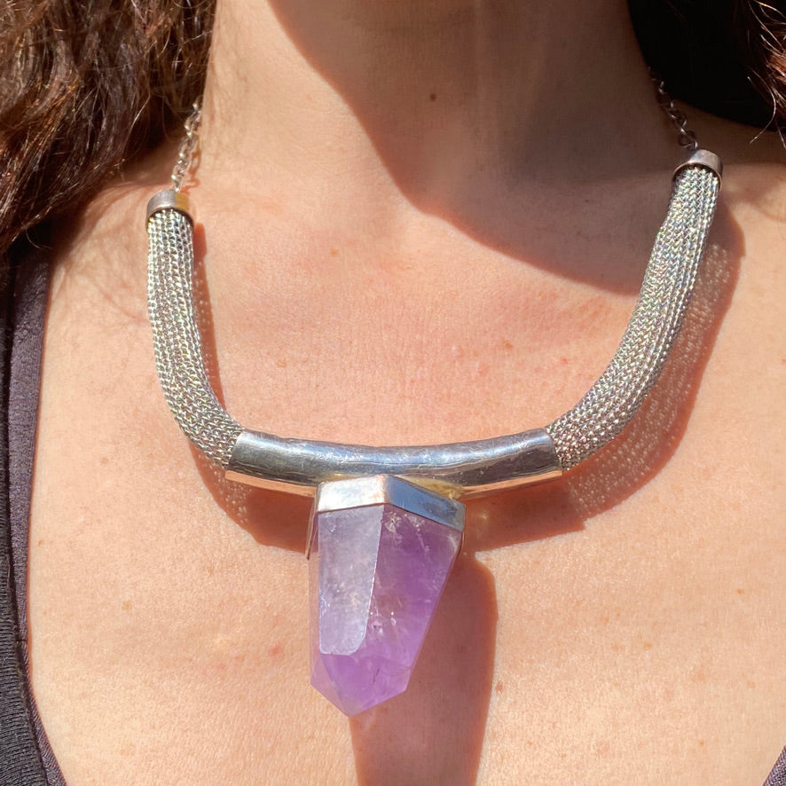 Amethyst Perception Necklace - ONE OF A KIND