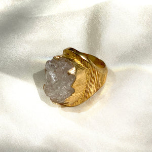 Open image in slideshow, Herkemer Diamond Gold Ring
