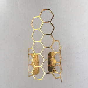 Gold Hexagon Cuff